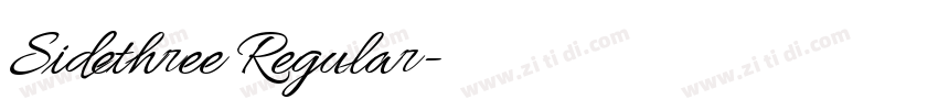 Sidethree Regular字体转换 Sidethree Regular字体转换